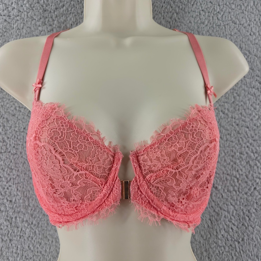Victoria's Secret  Bra Womens 32DDD Pink Dream Angels Push Up Without‎ Padding